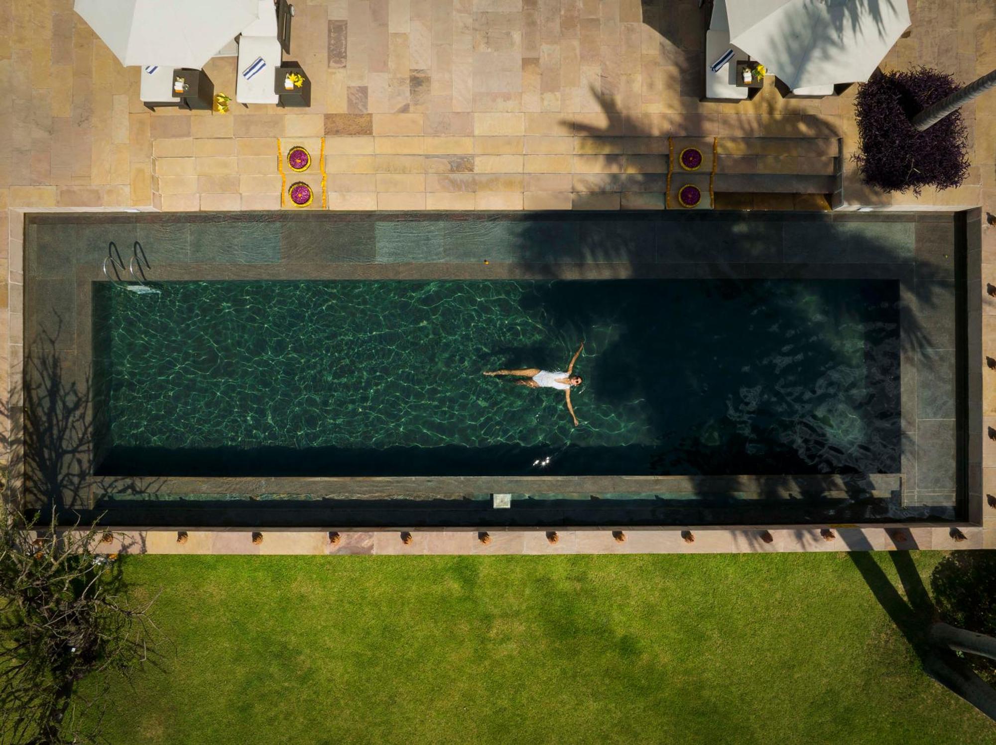 Taj Nadesar Palace Benares Buitenkant foto